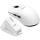 Миша бездротова Ajazz AJ159P MC, White, Bluetooth / USB 2.4GHz / Type-C, оптична (сенсор PixArt PAW3311), до 12000 dpi, перемикачі Huano, 6 кнопок, RGB підсвічування, 400 mAh, магнітна зарядна база, кабель 1.5 м, радіус дії до 10 м - изображение 2