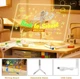 LED доска для рисования и заметок BESFURNITURE 30x20 см, акриловая, с 7 цветными маркерами и подставкой - изображение 4