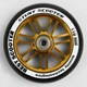 Колесо Best Scooter GOLD для трюкового самоката PU 110 мм метал диск з підшипником (674367464) - зображення 6