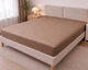 Простынь на резинке LARA сатин-страйп LUX natural d13204 180х200х25 - изображение 1