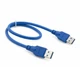 Кабель удлинитель USB 3.0 AM/AM (папа-папа) 0,6 м синий - изображение 2