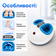 Електричний масажер для ніг Shiatsu Foot Massager 45 Вт Роликовий прилад ступнів із повітряною компресією Вібромасажер домашнього використання Апарат лімфодренажного масажу - зображення 3