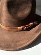 Капелюх Федора Ковбойка унісекс замшевий з ремінцем TEXAS коричневий - зображення 11