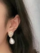 Жіночі сережки "Маркіза" jewelry Білі - зображення 4