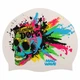 Шапочка для плавания силиконовая взрослая Mad Swim 055463 White-Multicolor - изображение 1