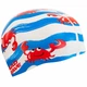 Шапочка для плавания силиконовая юниорская с крабиками Mad Swim 057407 White-Red-Blue - изображение 3