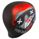 Шапочка для плавания силиконовая юниорская Mad Swim 057414 Black-Red - изображение 3
