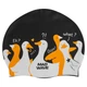 Шапочка для плавания силиконовая взрослая Mad Swim 055454 Black-Multicolor - изображение 1