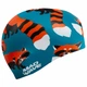 Шапочка для плавания силиконовая юниорская енот Mad Swim 057422 Turquoise-Black-Grey - изображение 2