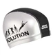 Шапочка для плавания текстильная взрослая Mad Swim Evolution 058412 Black-Silver - изображение 1
