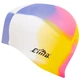Шапочка для плавания двухцветная силиконовая взрослая Cima 8683 White-Multicolor - изображение 4