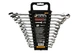 Ключі комбіновані MASTERTOOL SATIN FINISH набір 12 шт (6–14/17/19/22 мм) CrV DIN 3113 71-2112 - зображення 1