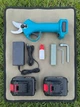 Акумуляторний секатор Krafftec 42 В 2 5 А·год електричні садові ножиці бездротові для обрізки дерев гілок винограду малини кущів діаметр різу 25 мм Li Ion 100 різів хв 2 АКБ кейс - зображення 6
