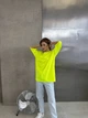 Жіноча однотонна футболка oversize / Неон one-size / BASED 0126800 - зображення 1