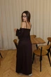 Жіночий комплект ( сукня + кардиган ) / Шоколад 44-46 / BASED 0131511 - зображення 5