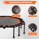 Фитнес батут с ручкой для тренировок дома и зала круглый Ø105/120 BT-1707 для джампинга кардио и сжигания калорий - изображение 10