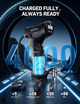 Беспроводной компрессор AstroAI C4 150 PSI, автостоп, цифровой манометр, LED, 4 адаптера, 450 г, для авто/мото/вело - изображение 5