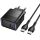 Сетевое зарядное устройство с кабелем HOCO CS113A Lounge single port PD40W charger White - зображення 2