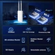 4G LTE модем, WiFi роутер, вуличний IP66, сім-карта, WIFI 4G точка доступу, USB-C, WLAN, захист IP66 - зображення 3