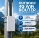 4G LTE модем, WiFi роутер, вуличний IP66, сім-карта, WIFI 4G точка доступу, USB-C, WLAN, захист IP66 - зображення 6