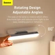 Настільна лампа Baseus Magnetic Stepless Dimming Charging Desk Lamp Портативна LED-лампа з акумулятором 1800mAh, магнітним кріпленням, сенсорним керуванням та регулюванням яскравості та кута нахилу для читання/навчання/роботи (DGXC-C0G), Сірий - зображення 12