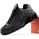 Кроссовки мужские и женские Ni Shox R4 Black / кроссовки Най Шокс R4 черные 39 - изображение 1