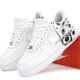 Кроссовки женские и мужские Ni Air Force 1 Low х Comme des Garçons Supreme / Най аир Форс 1 белые с черным 43 - изображение 1
