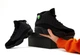 Кроссовки женские и мужские Ni Air Jord 13 Retro Black Cat / Най аир Джорд 13 черные высокие 40 - изображение 8