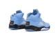 Кросівки чоловічі та жіночі Ni Air Jord 5 UNC Blue / Най аір Джор 5 блакитні високі 41 - зображення 6