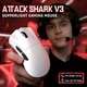Мышь ATTACK SHARK V3 Wireless/Bluetooth/USB White (AS-6972792472607-W) - изображение 2