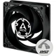 Вентилятор корпусный Arctic P8 PWM PST CO 80 мм 3000 об/мин Black (ACFAN00151A) - изображение 2
