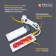 Сетевой удлинитель TECCO 3м 3 поста black (8681277843280) - изображение 5