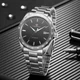 Наручний годинник Forsining 8294 Silver-Black Steel - зображення 2