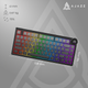 Клавиатура беспроводная Ajazz AK820 V2 White Peach Switch Wireless/Bluetooth/USB Black/Gray (AK820-V2-WP-S-BG) - изображение 14
