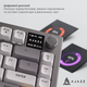 Клавиатура беспроводная Ajazz AF82 Wireless/Bluetooth/USB Gray/White/Orange (AF82-GWO) - изображение 12