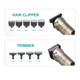 Машинка для стрижки VGR V 109 6 в 1 для волос и бороды с LED дисплеем и USB Type C аккумуляторная 5 Вт мощность 9 насадок для комплексного ухода за внешностью профессиональный набор для стрижки мужское устройство для окантовки - изображение 4