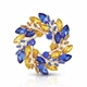 Брошь BROCHE бижутерия Венок из колосков разноцветная BRBF114442 - изображение 1