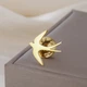 Значок из стали BROCHE брошь бижутерия Птицы Ласточка золотистый BRGV114864 - изображение 2
