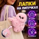 Інтерактивний плюшевий брелок у стилі Mirumi «Сова» рожевий, рухає головою, співає, повторює слова, на липучках, 17 см - зображення 3