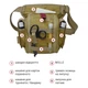 Тактичний стегновий підсумок-аптечка з системою швидкого відкриття Cordura 1000d DERBY Thigh IFAK койот - зображення 5