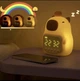 Светильник силиконовый детский ночник Капибараз часами USB зарядка / ночник Капибара с часами - изображение 2