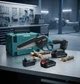 Ланцюгова пила Makita DUC155HN 36 В акумуляторна міні електропила 15 см веткоріз 150 мм 12 м с крок 1/4 Li Ion 5 А год з автоматичною подачею масла безключовим натягом 2 АКБ для обрізки дерев гілок чагарників розпилювання бруса садових відходів робіт - зображення 4