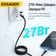 Кабель Essager Type-C – Lightning 27W швидка зарядка iPhone, 2м, чорний - зображення 6