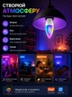 Розумна лампочка RGB смарт лампа E14 smart lights lamp 6 Вт розумне освітлення LED лампа різнокольорова з Bluetooth керуванням через додаток Tuya Smart Life - зображення 5