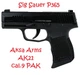 Пистолет сигнальный Aksa Arms AK21 Sig Sauer P365 cal.9 PAK Black - изображение 1