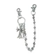 Ланцюжок з хрестом та мечем на джинси сумку Chrome Hearts style сріблястий панк хіп-хоп стрітвер готика Y2K 45 см - изображение 3