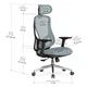 Крісло Mealux Flow Fabric Blue (арт. HF-B30 F/BL) - изображение 3