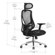 Крісло Mealux Flow Fabric Black (арт. HF-B30 F/B) - изображение 3