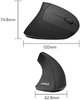 Беспроводная вертикальная мышь Anker A7852 2.4 ГГц, USB, 800/1200/1600 DPI, 5 кнопок, черная - изображение 4