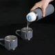 Подарунковий набір термоса із 3 чашками для дому та походів Vacuum Flask SET вакуумний термос із нержавіючої сталі 0.5 л та 3 чашки по 150 мл Матово Сірий - зображення 6
